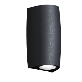 Elmark Marta - buiten wandverlichting - 9,2 x 8 x 17 cm - 3,5W dimbare LED incl. - IP55 - zwart