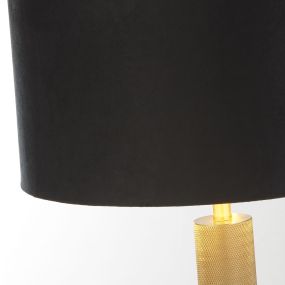 Searchlight London - tafellamp - Ø 40 x 63 cm - zwart en goud
