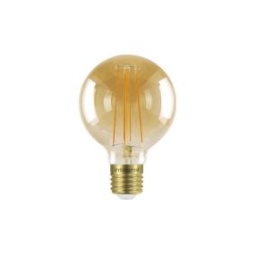 Integral LED lamp - Ø 8 x 12,2 cm - 5W dimbaar - 1800K - amber