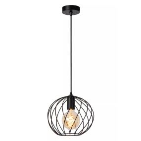 Lucide Danza - hanglamp - Ø 25 x 150 cm - zwart