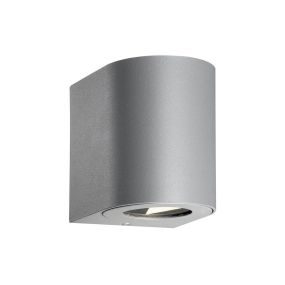 Nordlux Canto 2 - buiten wandverlichting - 8,7 x 10,4 cm - 2 x 6W LED incl. - IP44 - grijs