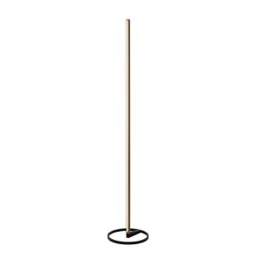 Lucide Braga - vloerlamp - Ø 30 x 155 cm - 22W dimbare LED incl. - koffie