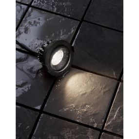 Nova Luce Blade - inbouwspot - Ø 90 mm, Ø 80 mm inbouwmaat - 12W LED incl. - IP65 - zwart