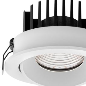 Nova Luce Blade - inbouwspot - Ø 90 mm, Ø 80 mm inbouwmaat - 12W LED incl. - IP65 - wit