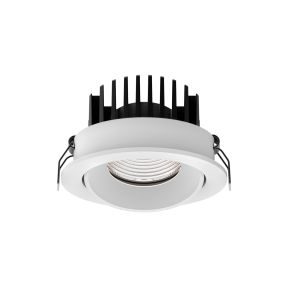 Nova Luce Blade - inbouwspot - Ø 90 mm, Ø 80 mm inbouwmaat - 12W LED incl. - IP65 - wit