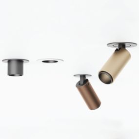 VK Lighting Coko - opbouwspot met inbouwrozet - Ø 3,5 x 7,3 cm - Ø 60 mm opbouwmaat, Ø 50 mm inbouwmaat - 6W LED incl. - brons