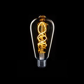 ETH Sensor LED Edison ST64 Spiral - E27 - 4W - transparant