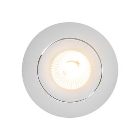 Nordlux Aliki - inbouwspot - Ø 96 mm, Ø 83 mm inbouwmaat - 8W dimbare LED incl. - IP44 - wit