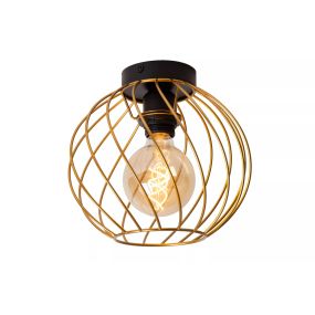 Lucide Danza - plafondlamp - Ø 25 x 22,5 cm - goud
