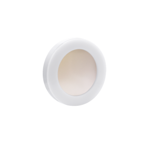 Century Italia Omnia - wand- en plafondlamp - Ø 19 x 4,1 cm - 6W LED incl. - IP65 - wit met goud