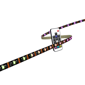 Century Italia Kit-Striscia - LED-strip met USB aansluiting voor tv - 0,2cm breed - 300cm lengte - 5V - dimbaar met afstandsbediening - 1,5W LED per meter - 30 LEDs per meter - IP20 - RGB
