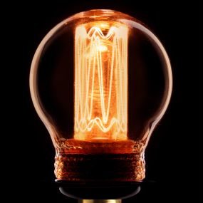 ETH LED Filament Ball - Ø 4,5 x 10 cm - E14 - 2,3W dimbaar - 2000K - goud