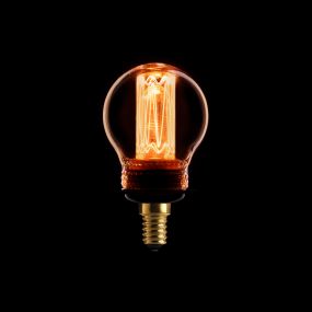 ETH LED Filament Ball - Ø 4,5 x 10 cm - E14 - 2,3W dimbaar - 2000K - goud
