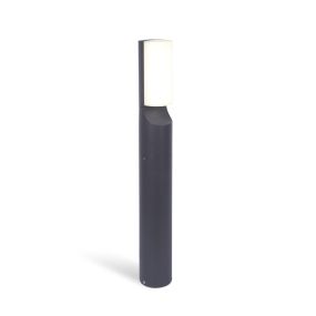 Lutec Bati - tuinpaal - 8 x 8 x 65 cm - 13W LED incl. - IP44 - donkergrijs