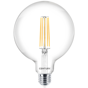 Century Italia LED filament lamp - Ø 12,5 x 17 cm - E27 - 11W niet dimbaar - 2700K - transparant