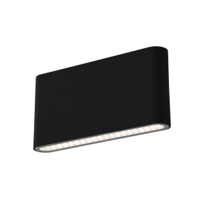 Century Italia Forma - buiten wandverlichting - 17,5 x 2,9 x 9 cm - 12W LED incl. - instelbare lichtkleur - IP54 - zwart
