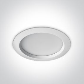 ONE Light Bathroom Downlights - inbouwspot - Ø 228 mm, Ø 210 mm inbouwmaat - 25W LED incl. - IP54 - wit - instelbare lichtkleur