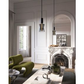 Nordlux Deco Cone - Ø 12 x 21,1 cm - E27 - 4,1W dimbaar - 2700K - gerookt