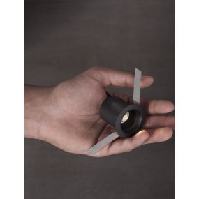 Nova Luce Uho - inbouwspot - Ø 45 mm - inbouwmaat 38 mm - 3W LED incl. - zwart