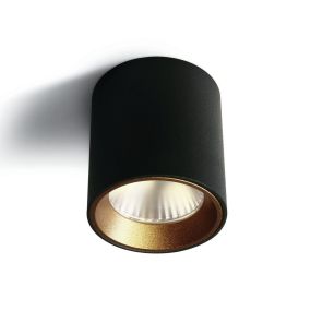 ONE Light Chill Out LED Cylinders - opbouwspot 1L - Ø 6 x 6,5 cm - 7W dimbare LED incl. - zwart