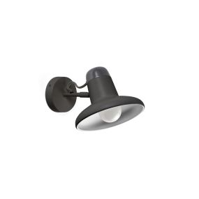 Faro Snap - wandverlichting met schakelaar - 18 x 25 x 14 cm - donker grijs