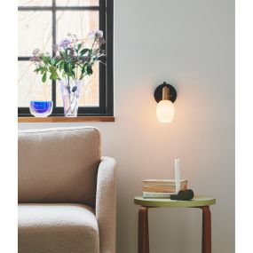 Nordlux Arild - wandverlichting met schakelaar - 12 x 12 x 20 cm - zwart
