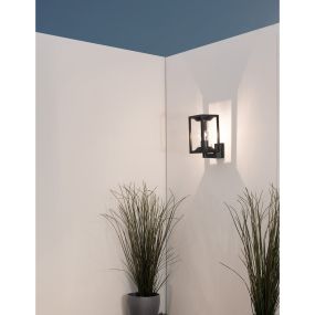 Nova Luce Loeve - buiten wandverlichting - 14,5 x 21,5 x 27,6 cm - IP65 - antraciet