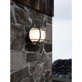 Nordlux Helford - buiten wandverlichting - 19 x 12,5 cm - IP64 - nikkel