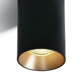 ONE Light Chill Out Cylinder GU10 - opbouwspot 1L - Ø 7,5 x 13,5 cm - zwart