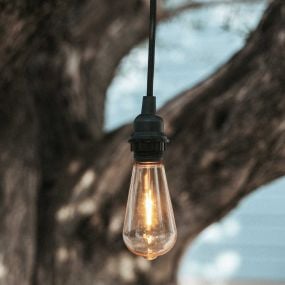 New Garden Arteixo - hanglamp met stekker - Ø 4,5 x 500 cm - IP54 - zwart