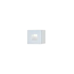 Konstsmide Chieri Small - buiten wandlamp - 8 x 5 x 8 cm - 1,5W LED incl. - IP54 - wit