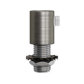 Creative Cables - snoeraanspanner - Ø 1,3 x 1,7 cm - metalen design trekontlaster - geborsteld titanium