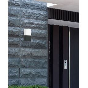 Nova Luce Stick - buiten wandverlichting - 7,6 x 11 x 17 cm - IP54 - donkergrijs