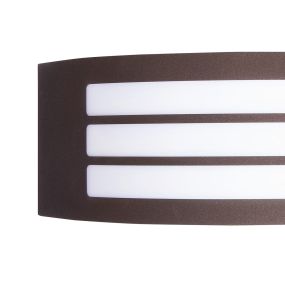 Nova Luce Zenith - buiten wandverlichting - 30,5 x 9 x 10,5 cm - IP44 - antiek bruin