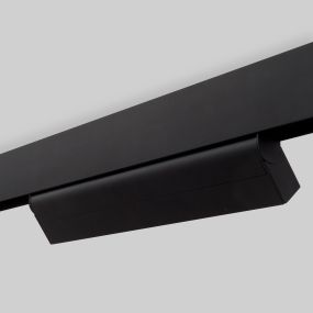 Nova Luce Rieti - armatuur voor magnetisch profielsysteem - 40,7 x 3,4 x 11,6 cm - 22W LED incl. - zwart - warm witte lichtkleur