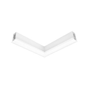 Nova Luce Gaga - lineair verlichtingsprofiel voor inbouw - 34,5 x 3,8 x 7 cm - 20W LED incl. - wit - witte lichtkleur