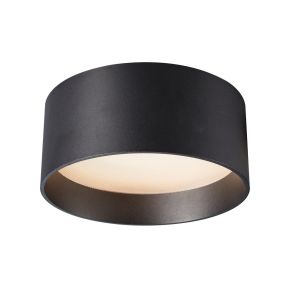 VK Lighting Mos - buiten plafondverlichting - Ø 18,5 x 8 cm - 17W LED incl. - IP44 - zwart