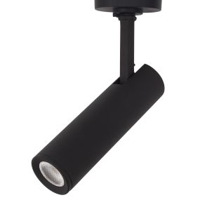 Nova Luce Nap - spot voor magnetisch profielsysteem - Ø 3 x 19 cm - 10W LED incl. - zwart - warm witte lichtkleur