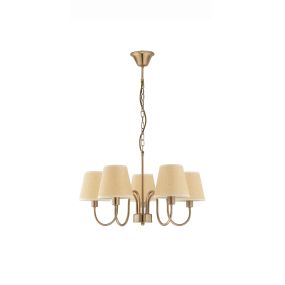 Nova Luce Elizabeth - luster - Ø 60 x 120 cm - antiek brons