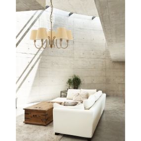 Nova Luce Elizabeth - luster - Ø 60 x 120 cm - antiek brons