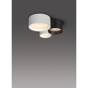 VK Lighting Mos - buiten plafondverlichting - Ø 18,5 x 8 cm - 17W LED incl. - IP44 - zwart