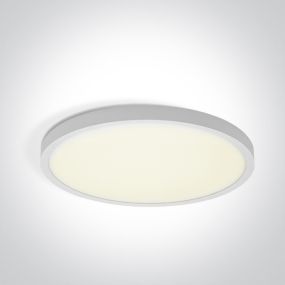 ONE Light Plafo - plafondlamp - Ø 40 x 2,5 cm - 32W LED incl. - wit