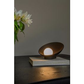Lucide Raynell - tafellamp - 23,5 x 26,2 x 15,3 cm - 6W dimbare LED incl. - zwart