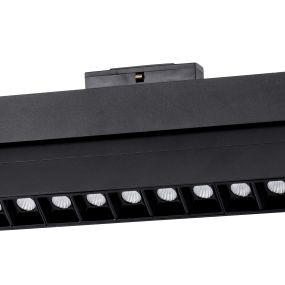 Nova Luce Este - armatuur voor magnetisch profielsysteem - 40,7 x 3,4 x 11,6 cm - 22W LED incl. - zwart - witte lichtkleur