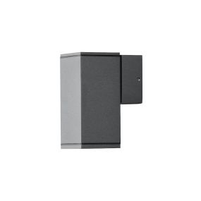 Konstsmide Monza - buiten wandlamp - 6,5 x 10 x 13 cm - IP44 - antraciet