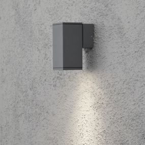 Konstsmide Monza - buiten wandlamp - 6,5 x 10 x 13 cm - IP44 - antraciet