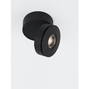 Nova Luce Lot - opbouwspot - Ø 10 x 7 cm - 15W LED incl. - zwart