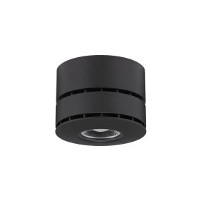 Nova Luce Lot - opbouwspot - Ø 10 x 7 cm - 15W LED incl. - zwart