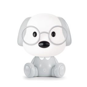 Zuma Line Animals hondje - tafellamp - 18 x 20 cm - 3W dimbare led incl. - grijs