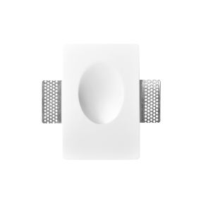 Nova Luce Cirocco - inbouw wandverlichting - 18 x 12 cm - 1W LED incl. - wit gips